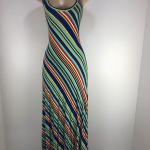 New Calvin Klein Maxi Dress, Striped, Size 8